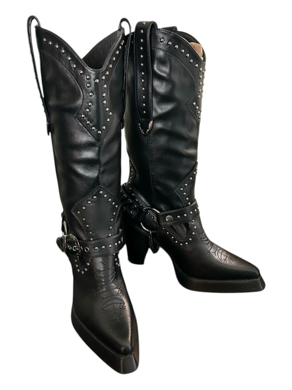 WIDOW Pace Of Nature Cowboy Boots - Black SIZE 8
